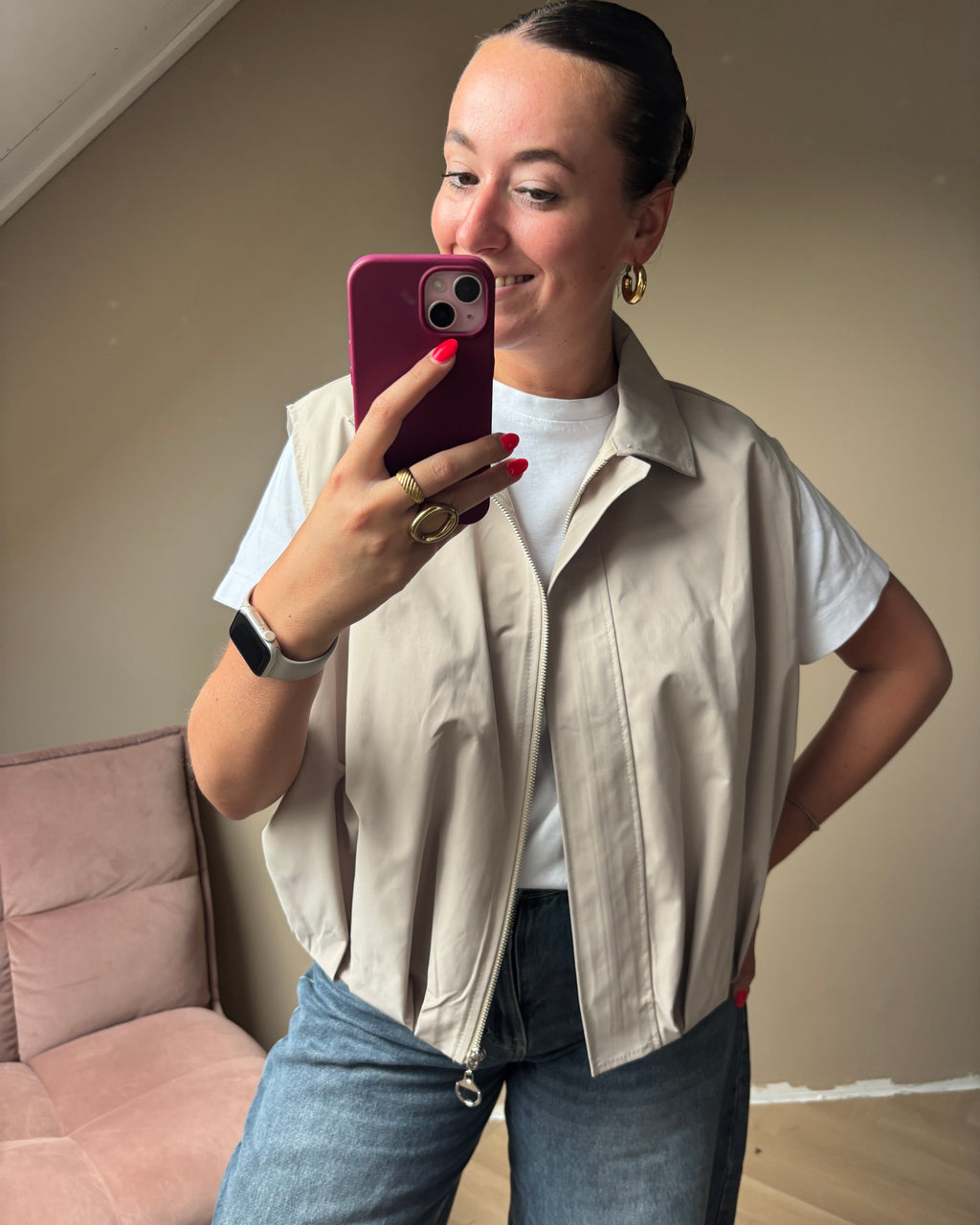 Romy gilet - Beige