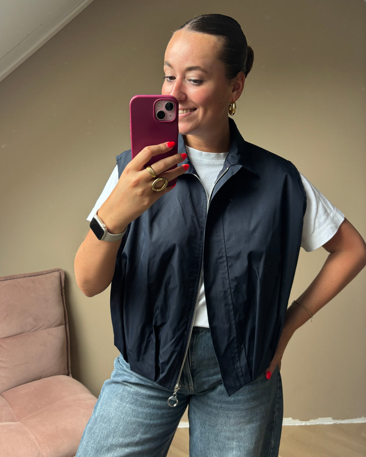 Romy gilet - Navy