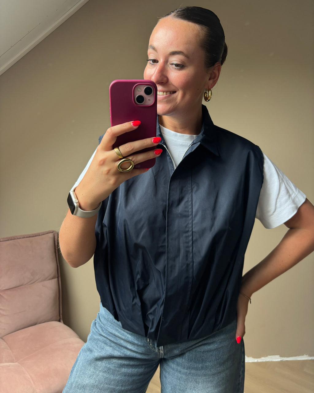 Romy gilet - Navy