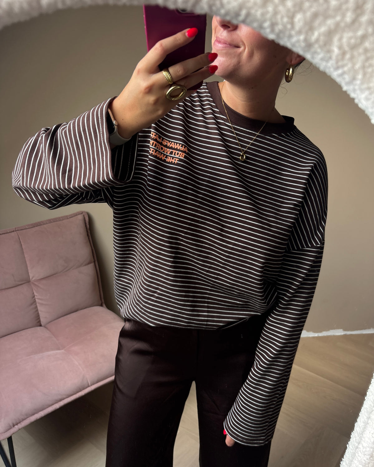 Puck longsleeve - Bruin
