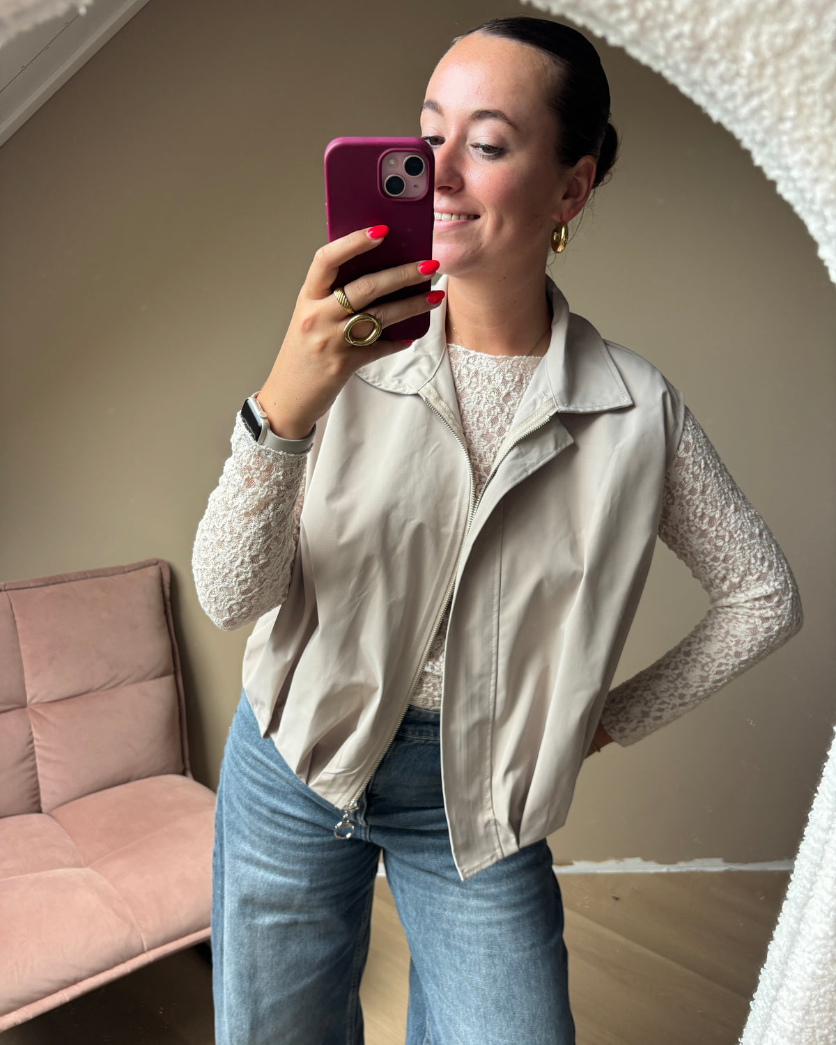 Romy gilet - Beige