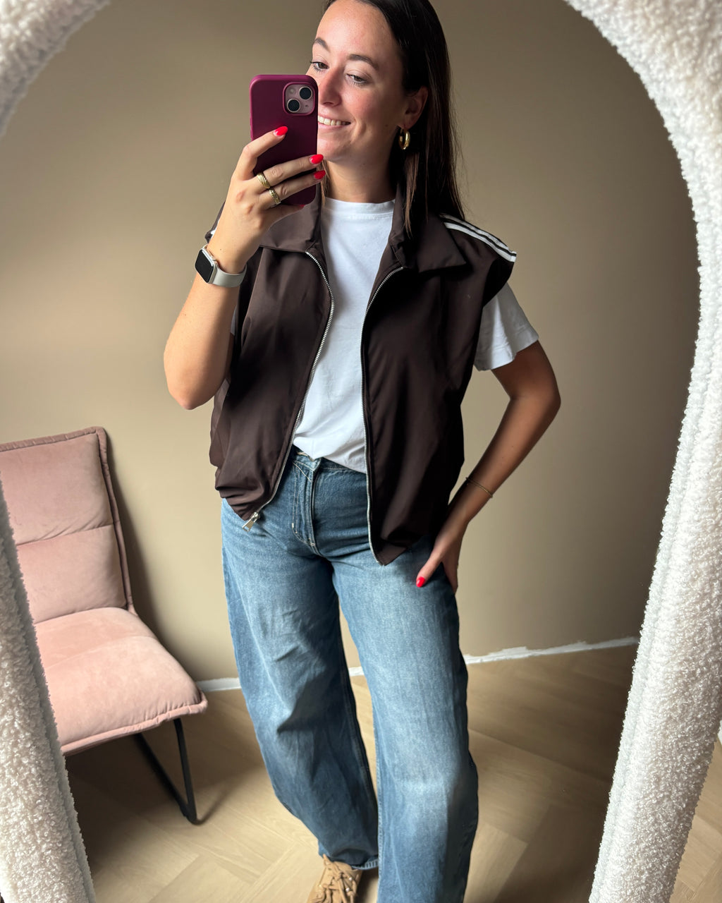 Suus gilet - Bruin