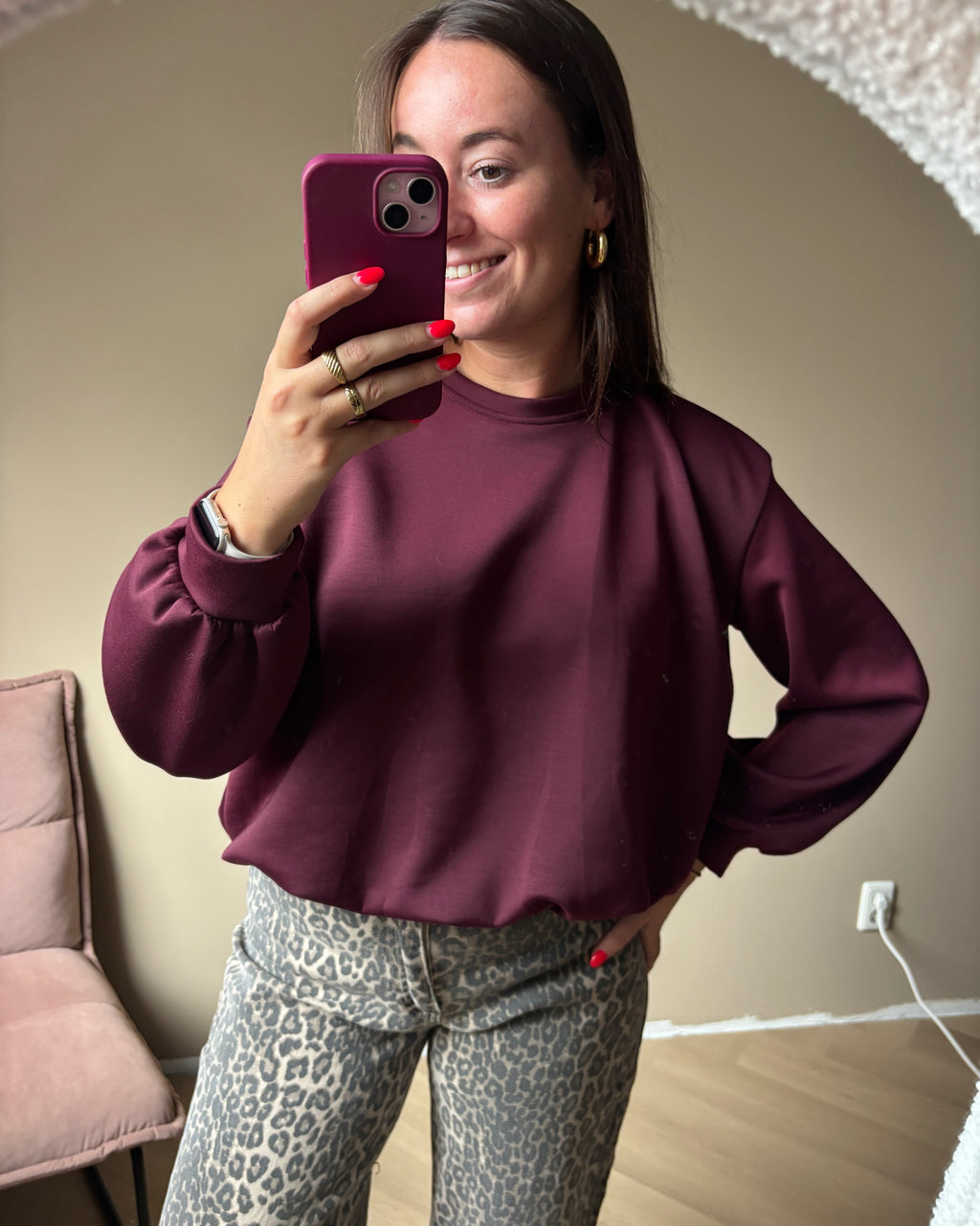 Julia sweater - Bordeaux