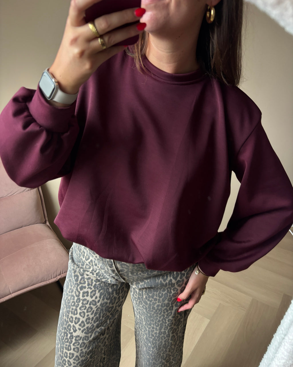 Julia sweater - Bordeaux