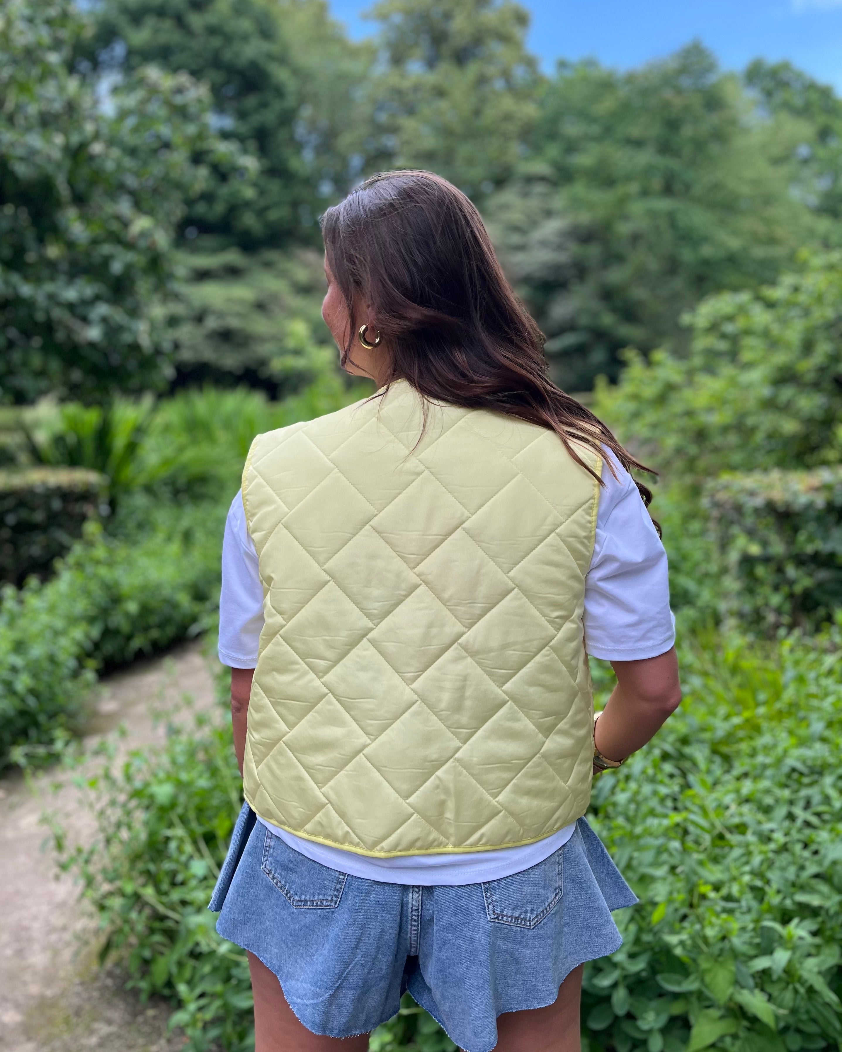 Bodywarmer - lichtgeel