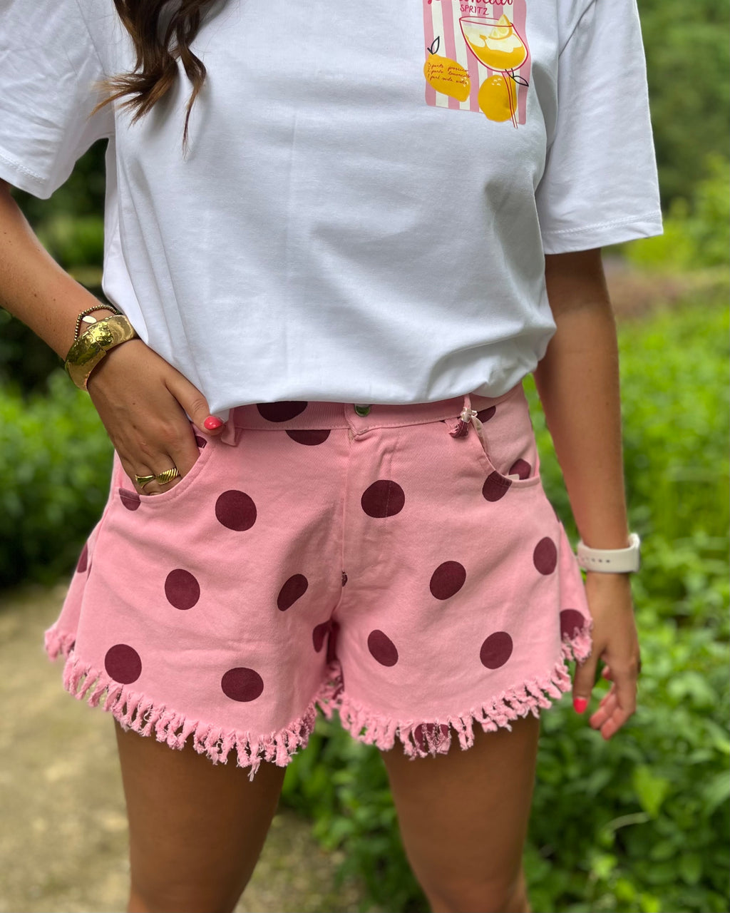 Senne short - Roze/cherry