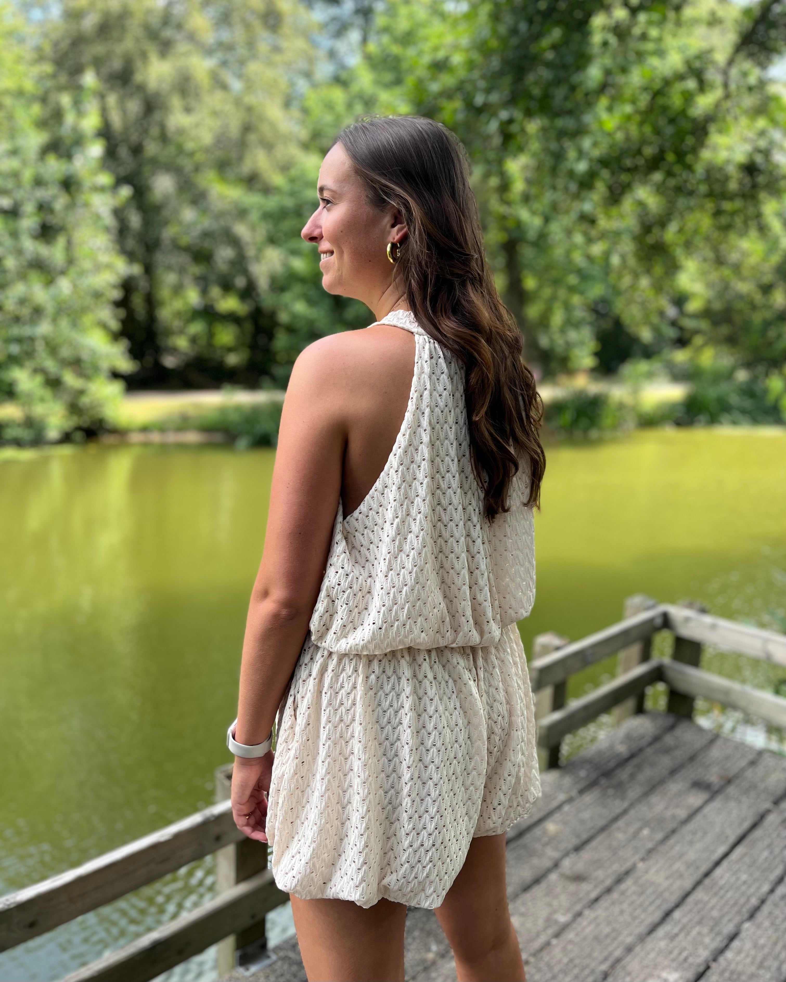 Feline jumpsuit - Ecru