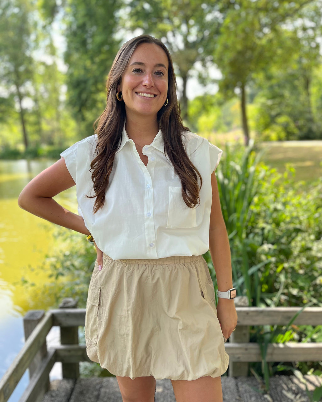 Roxy ballon skort - Camel