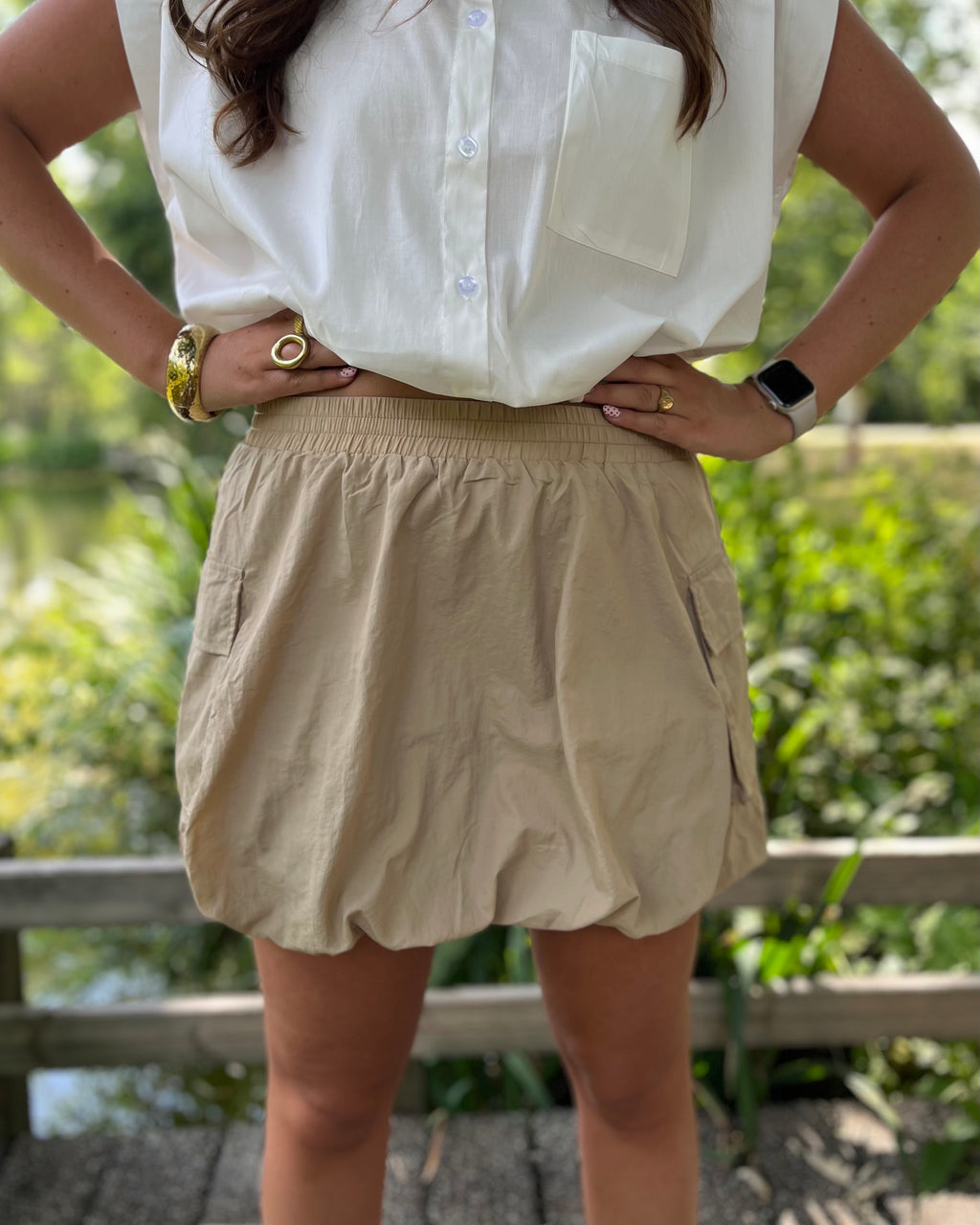 Roxy ballon skort - Camel