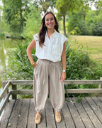 Sara ballonbroek - Taupe