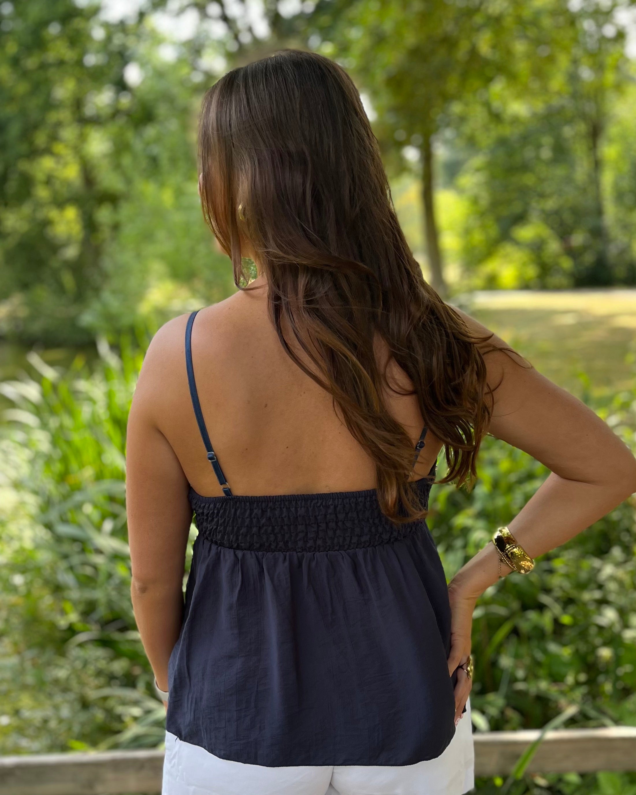 Lisa top studs - Navy