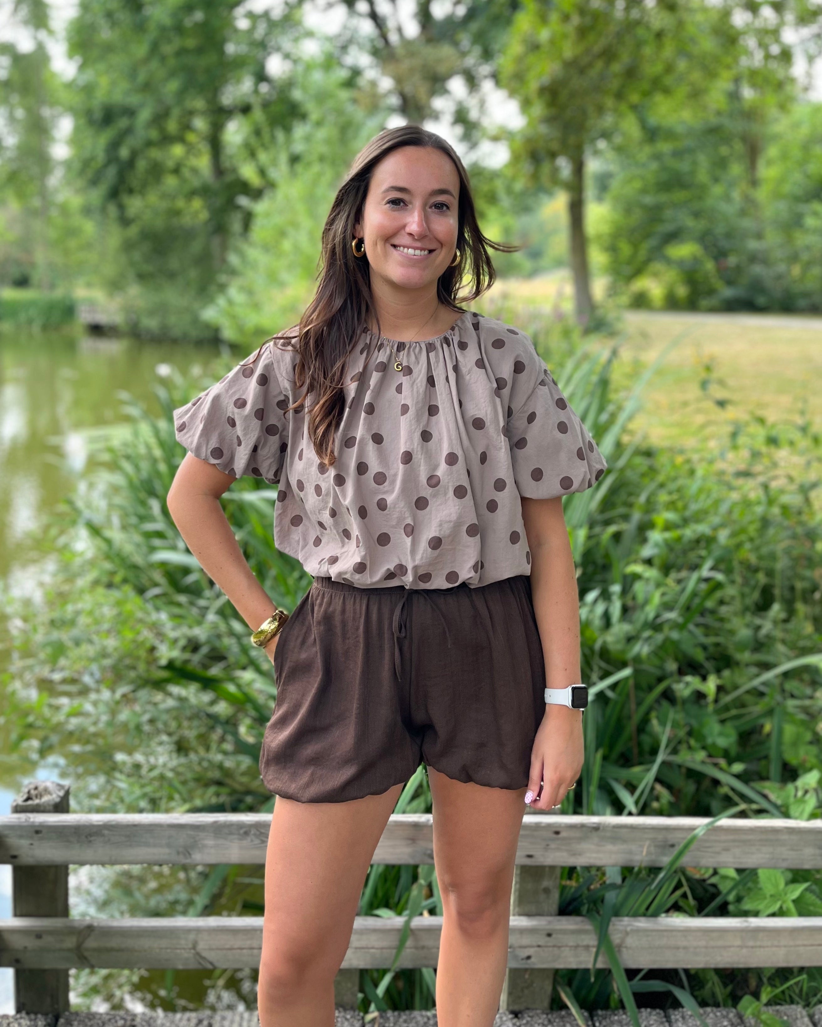 Lilou short - Donkerbruin