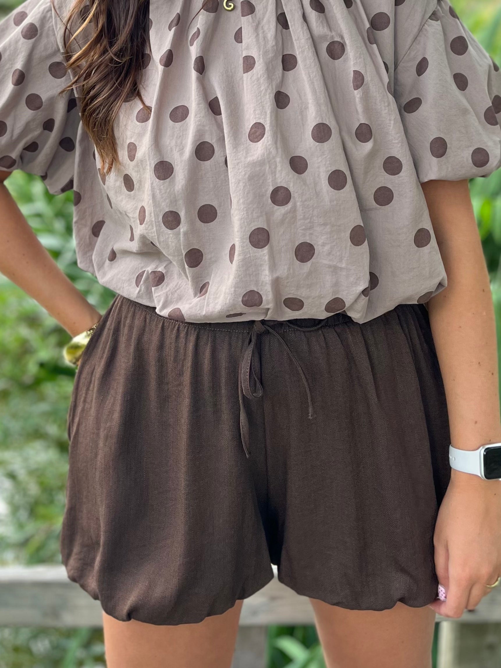 Lilou short - Donkerbruin